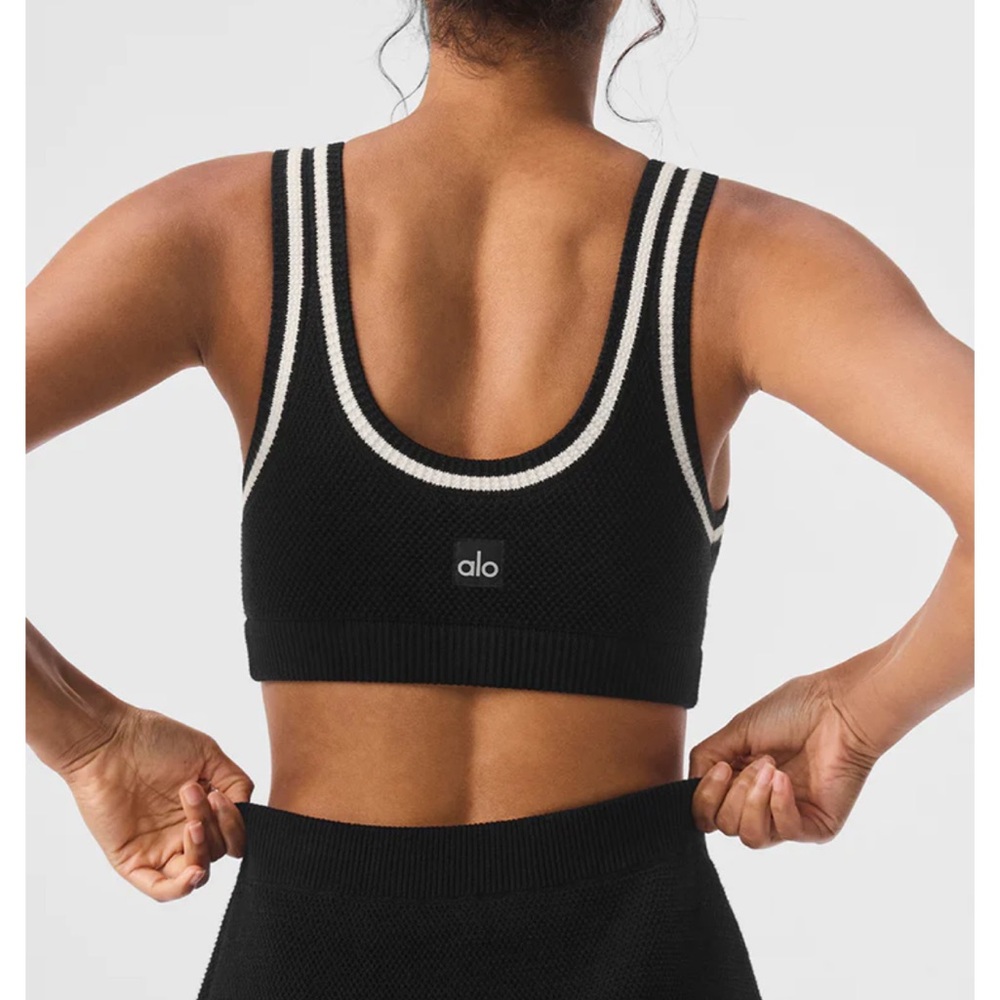 Alo Tennis Club Sweater Knit Bra